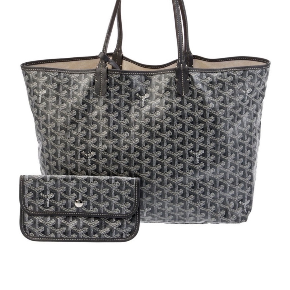 Goyard Black and Gray Tote with Pouch
